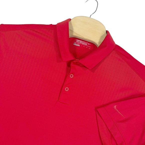 Nike Golf Other - Nike Golf Polo Shirt Mens XXL Red Dri-FIT Tour‎ Performance Short Sleeve Sport